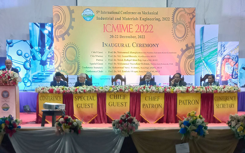 ICMIME 2022 international conference has been successfully held at RUET
