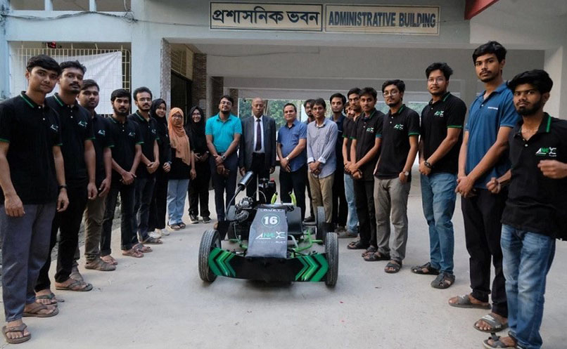 ME II Annex's Go cart made of used parts unveiled at ME, RUET